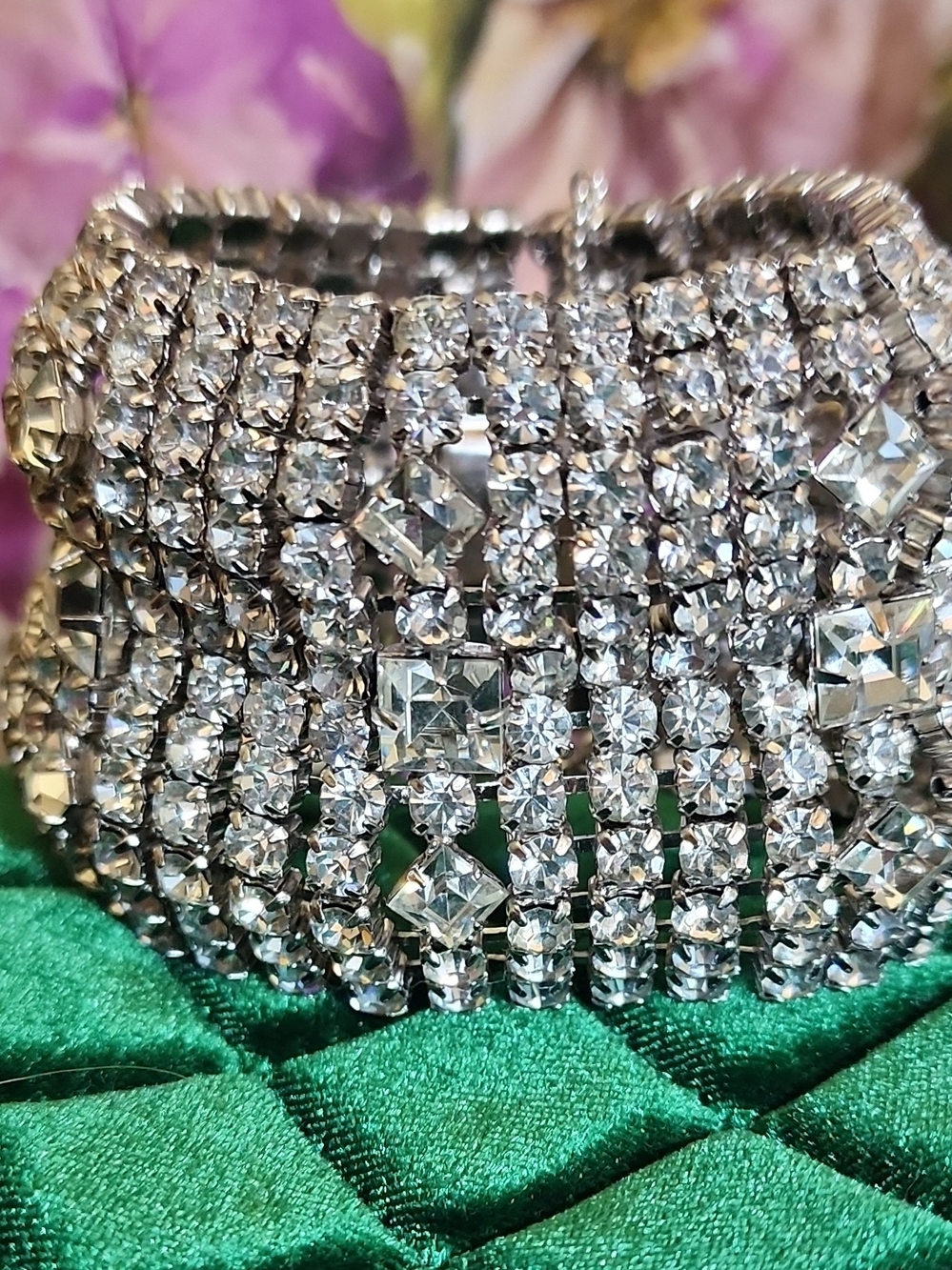 Crystal Stretch Bracelet - Silver Sparkle Women’s Jewelry